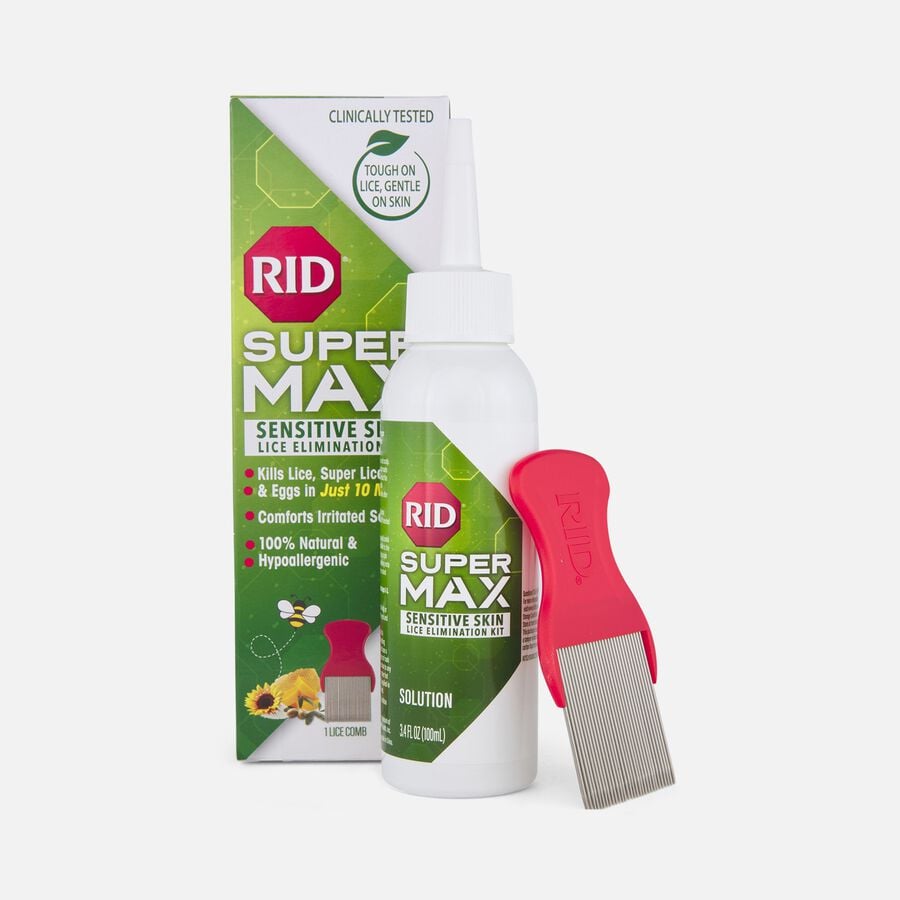 RID Super Max Sensitive Skin  Lice Treatment Kit, 3.4 fl oz., , large image number 0