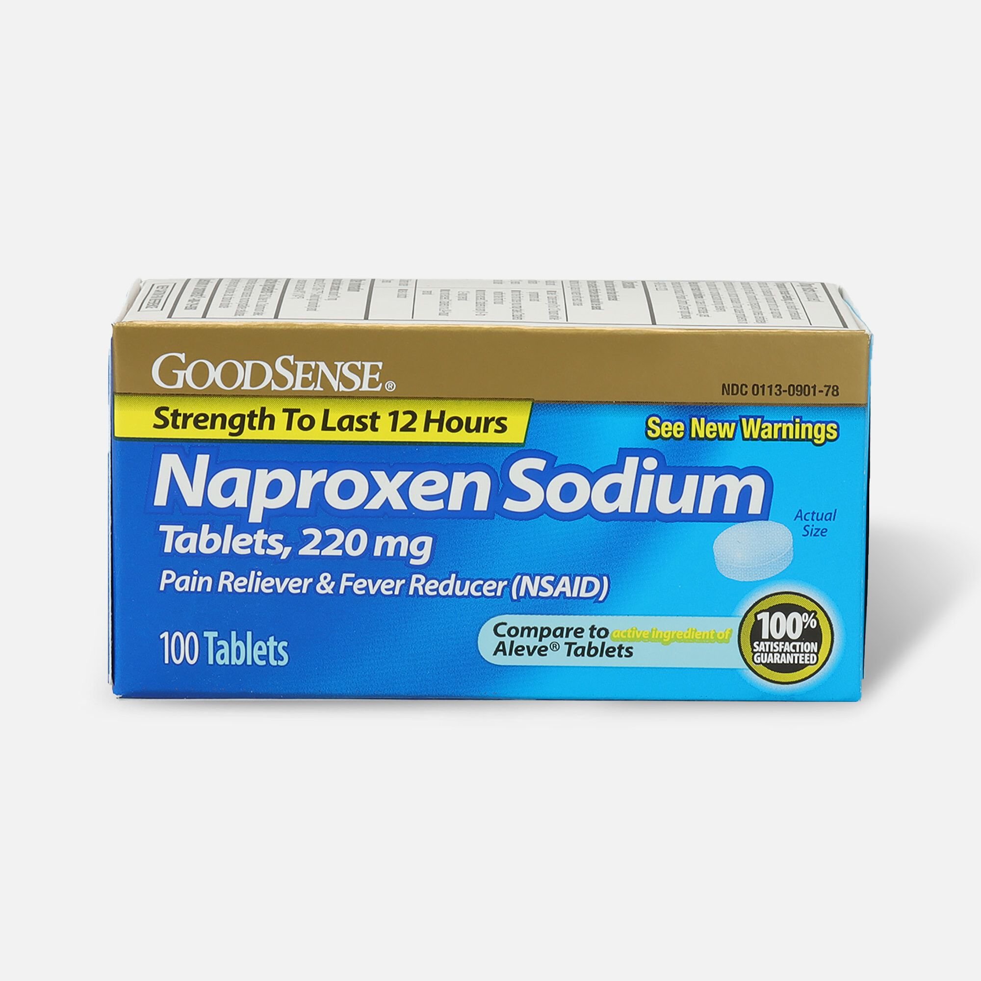 GoodSense® Naproxen Sodium Tablets 220 Mg, All Day Pain Relief, 100 Ct