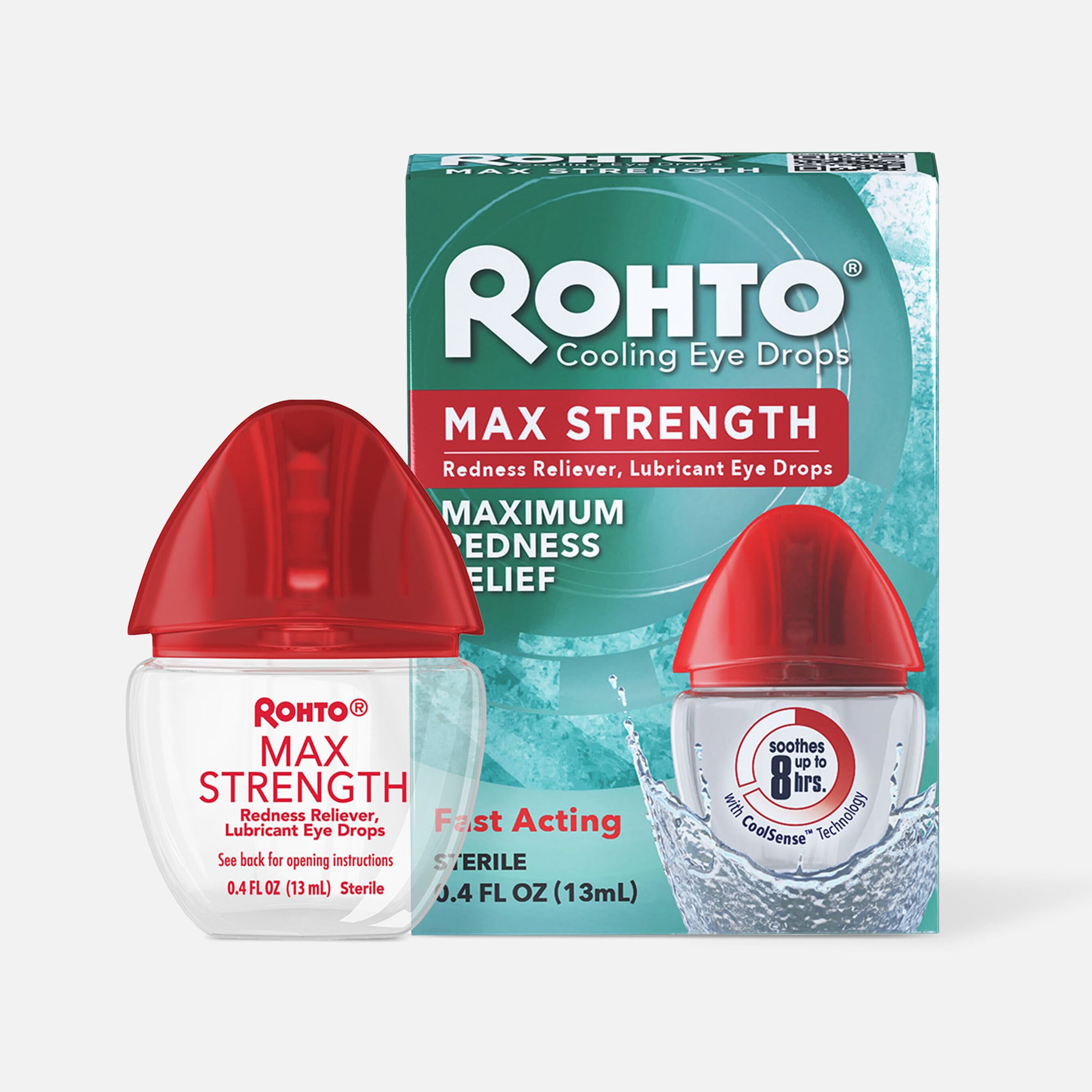 HSA Eligible Rohto Cool Max Redness Relief Eye Drops, 13 mL HSA Eligible