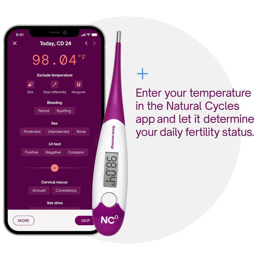 Natural Cycles 12 Month Birth Control with Basal Body Thermometer - Annual Subscription, , large image number 2