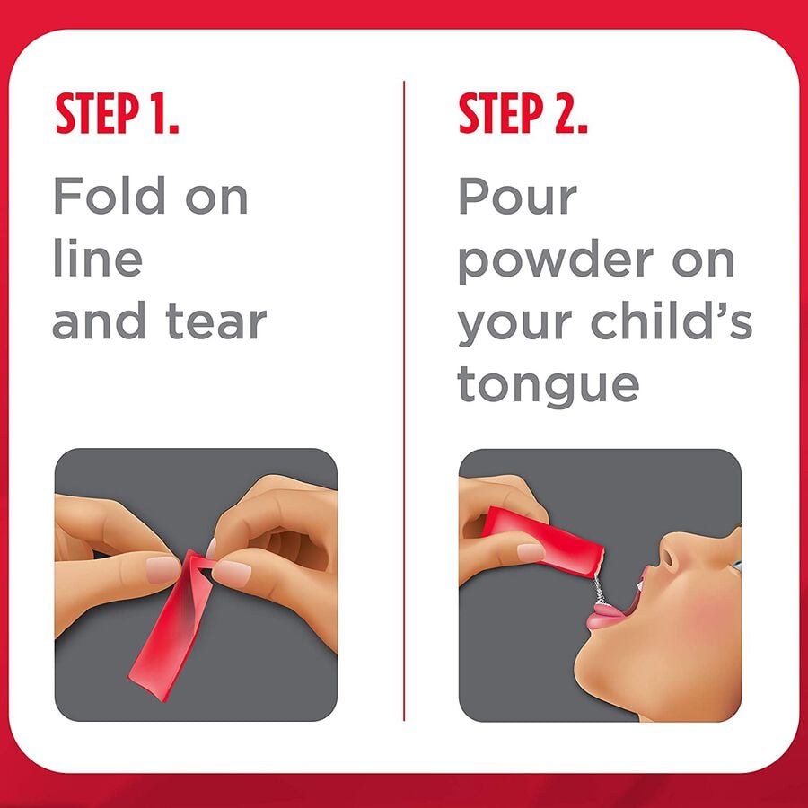 Tylenol Children's Pain and Fever Powder Packs, Berry Flavor, 18 ct., , large image number 2