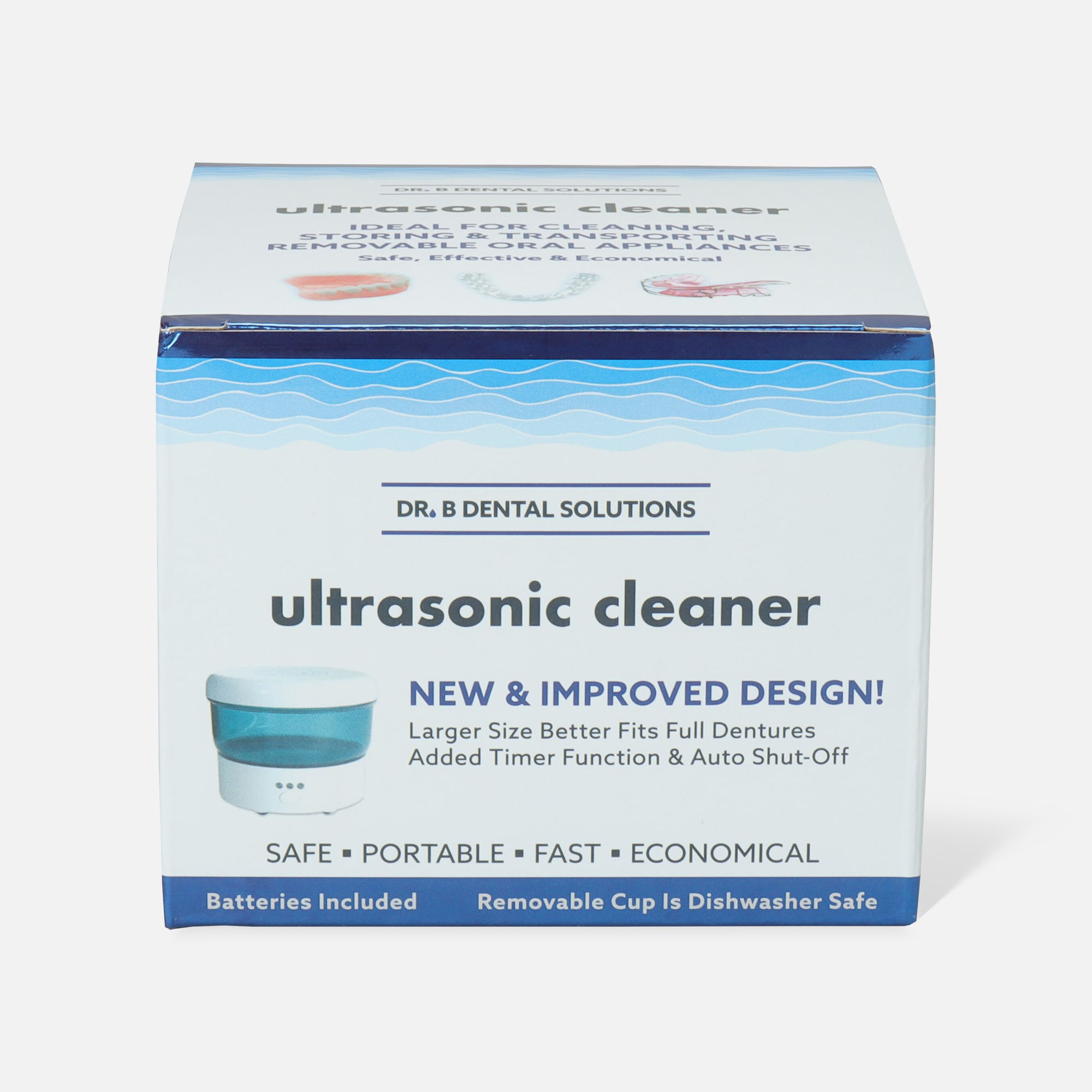 Dr. B Dental Solutions Sonic Cleaner Vibrating Denture Bath