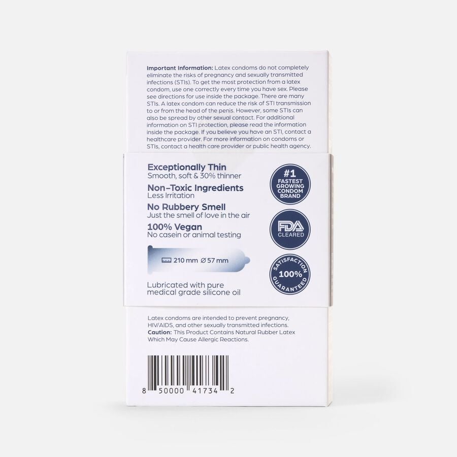 P.S. Condoms Exceptionally Thin Condoms, Size XL, 12 ct., , large image number 2