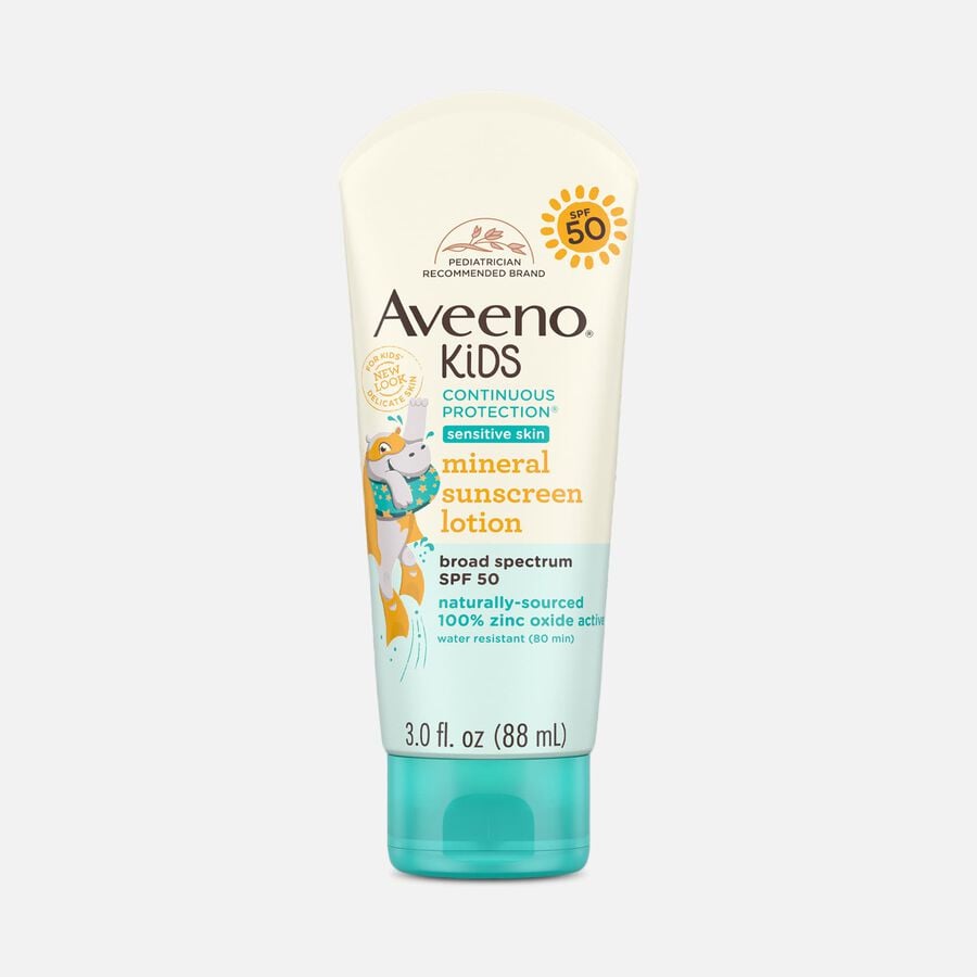 Aveeno Kids Continuous Protection Lotion, SPF 50, 3 oz., , large image number 0