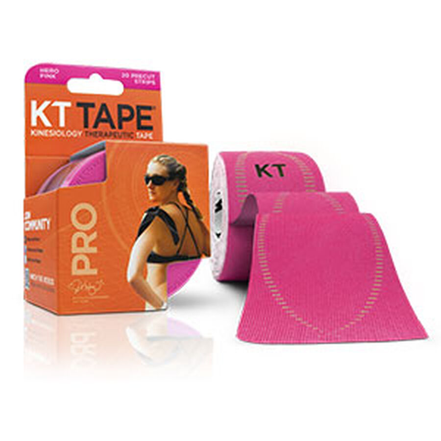 KT TAPE PRO, Pre-cut, 20 Strip, Synthetic, Hero Pink, Hero Pink, large image number 0