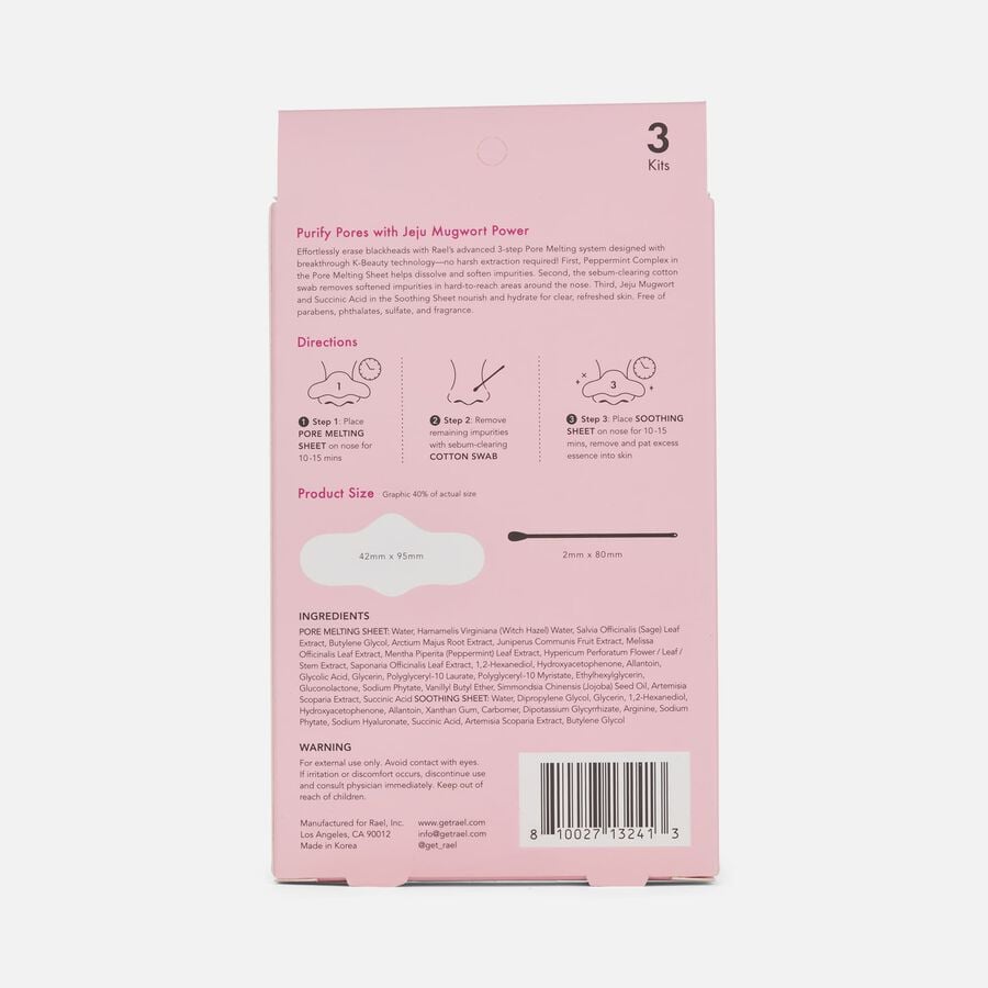 Rael Beauty Miracle Patch Blackhead Control 3-Step Pore Melting Pack, 3 ct., , large image number 1