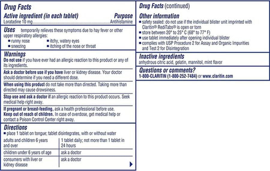 Claritin Allergy 24 Hour RediTabs, 30 ct., , large image number 2