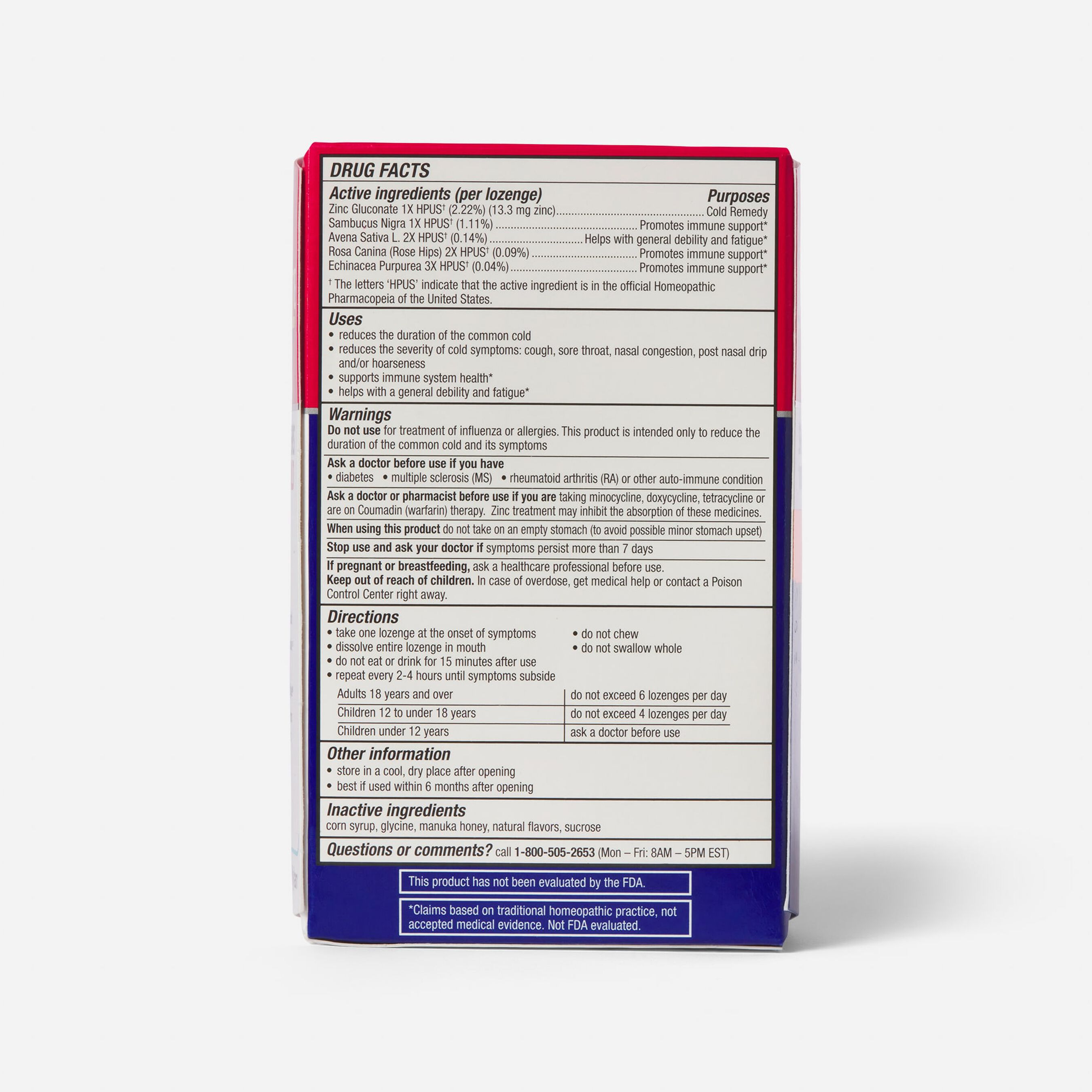 ColdEEZE Plus Defense Manuka Honey Lemon Flavor Lozenge, 25 ct.