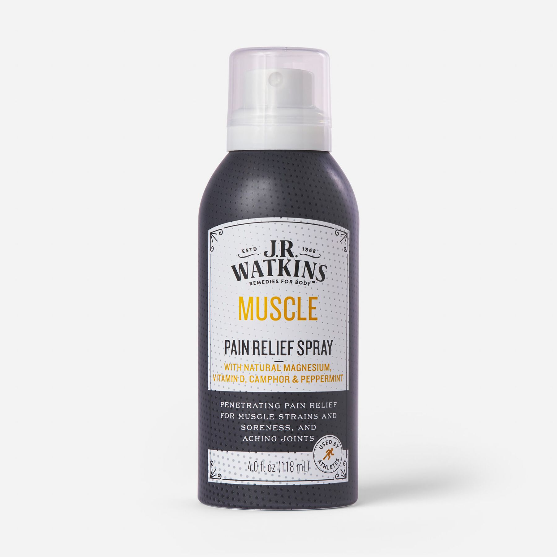 J.R. Watkins Muscle Pain Relief Spray With Magnesium, 4 fl oz.