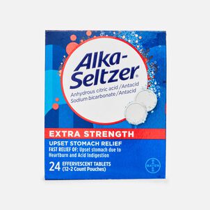 Alka-Seltzer Effervescent Tablets, Extra Strength, 24 ct.