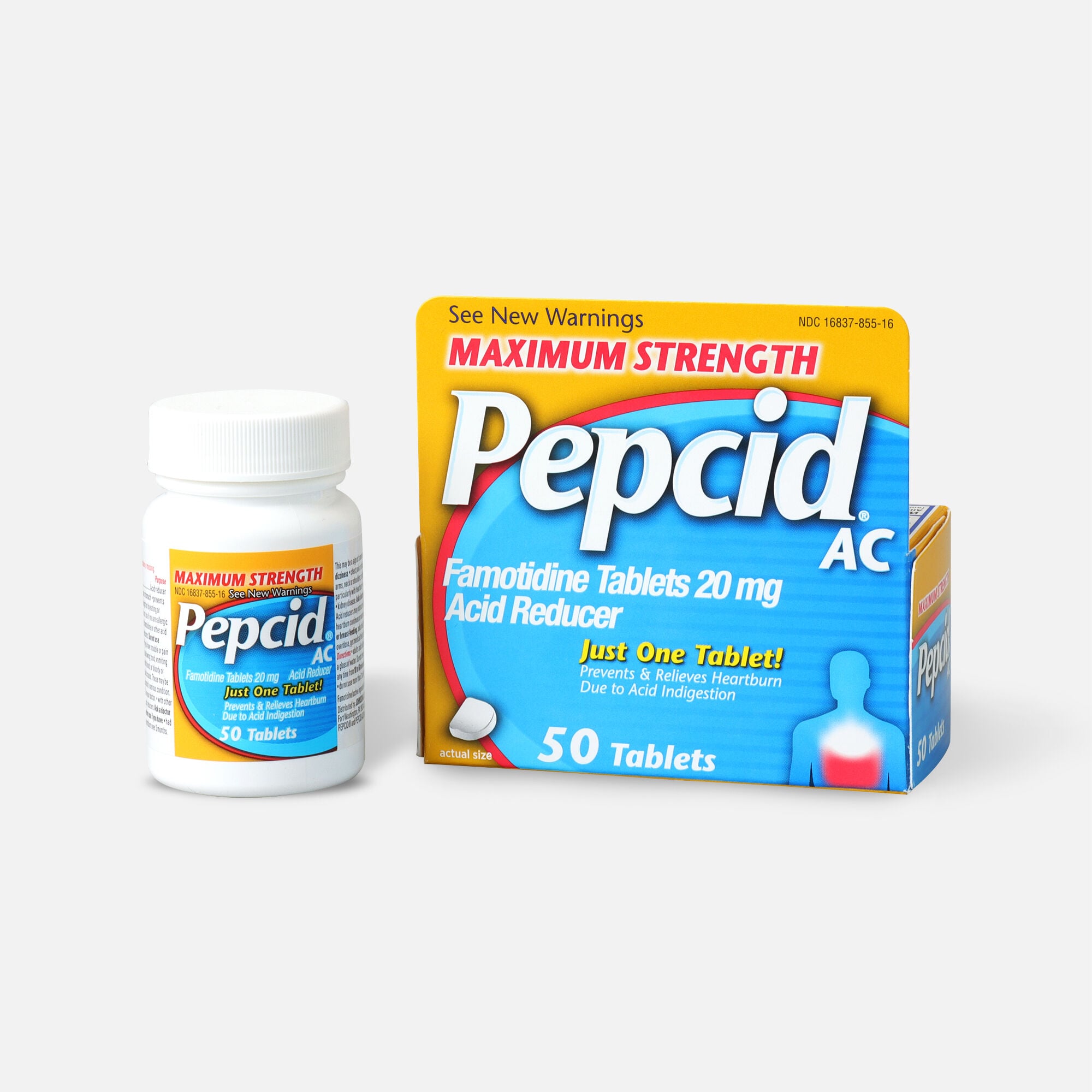 Pepcid AC Maximum Strength Tablets for Heartburn Prevention & Relief