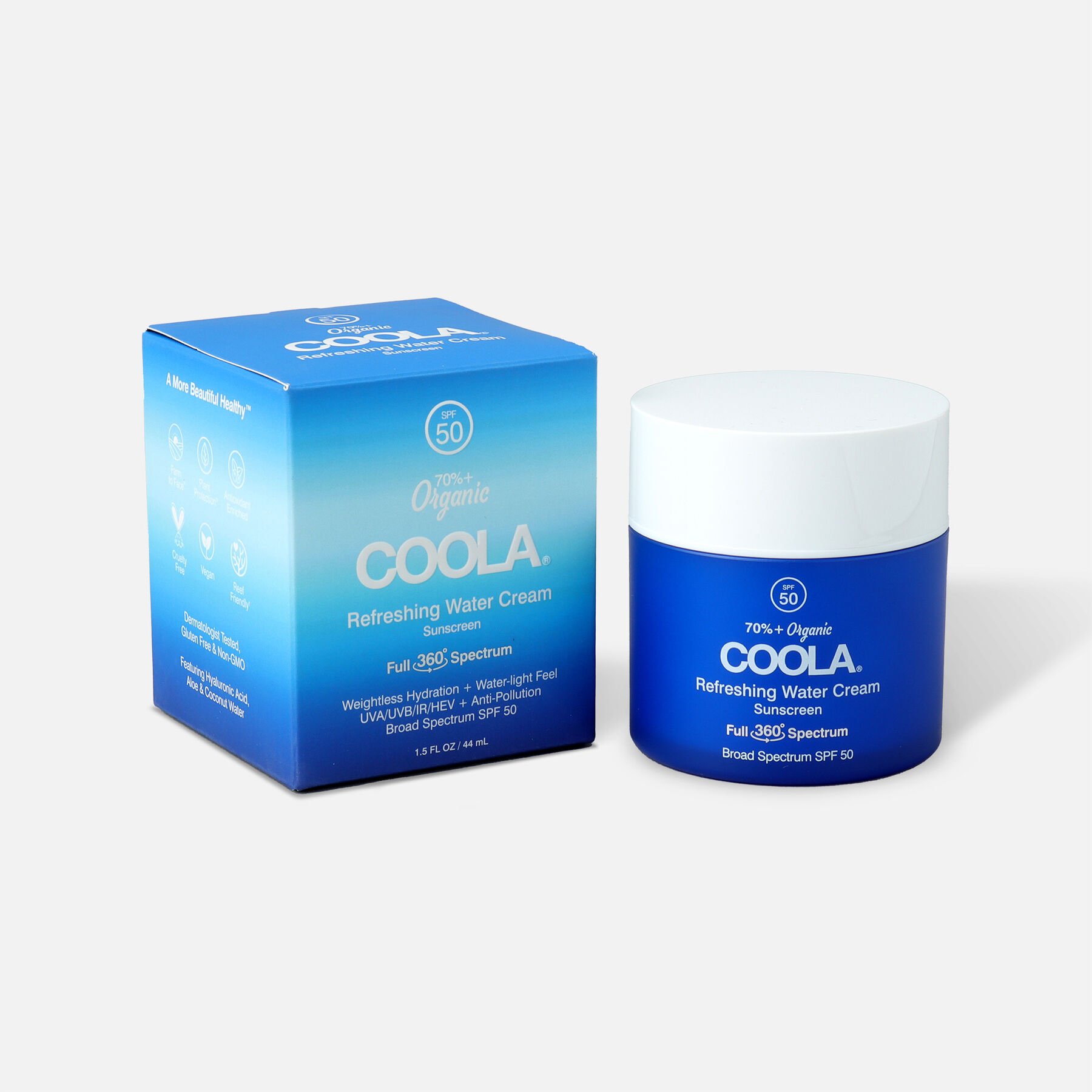 Coola Refreshing Water Cream Sunscreen SPF 50, 1.5oz
