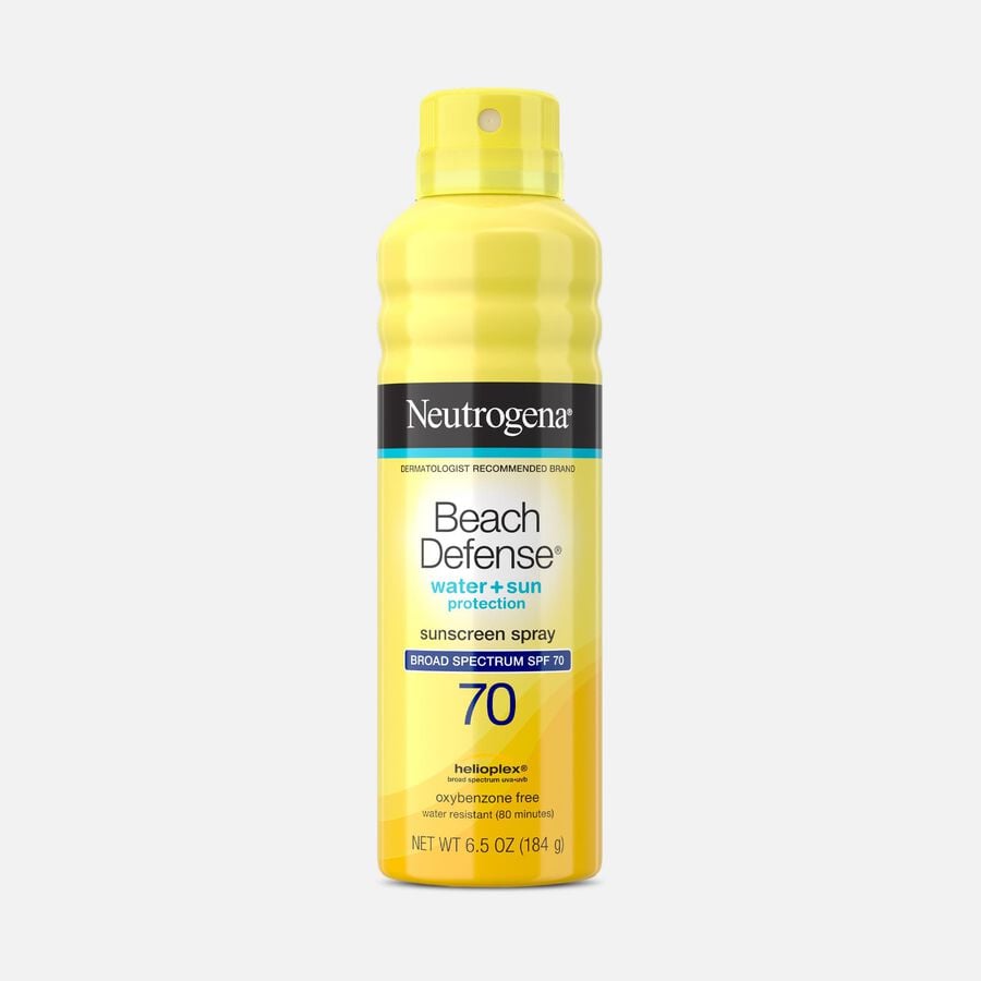 Neutrogena Beach Defense Water + Sun Sunscreen Spray, SPF 70, 6.5 oz., , large image number 0