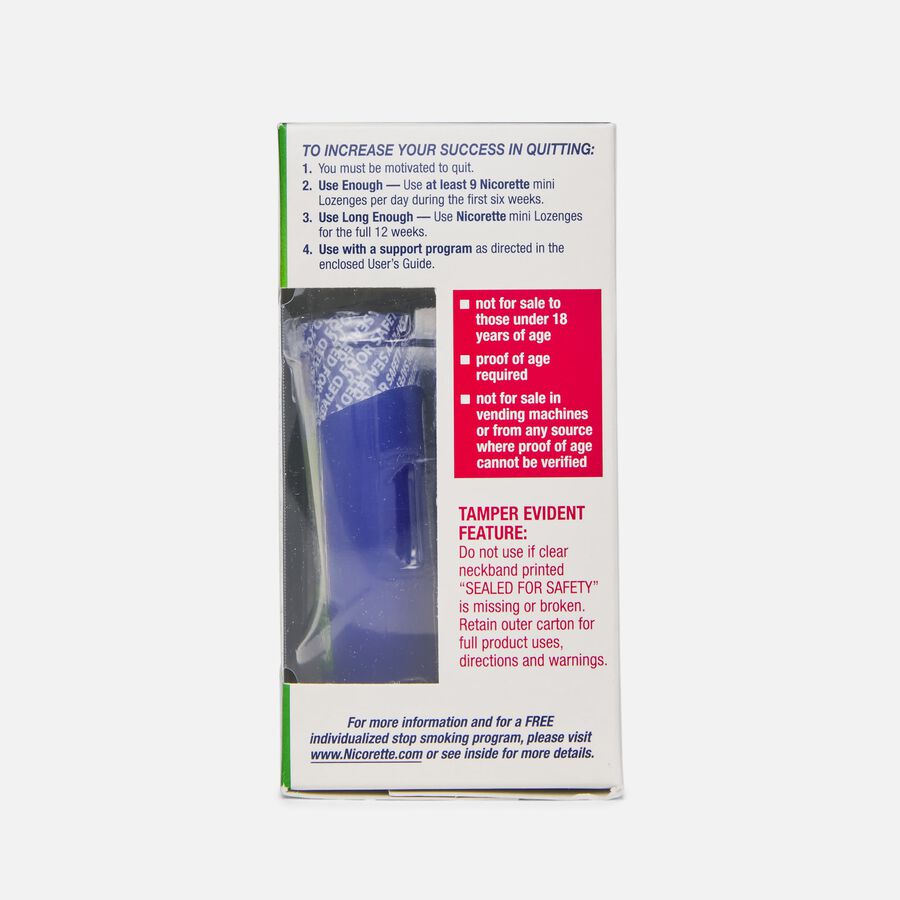 Nicorette Nicotine Mini Lozenges, Mint, 2mg, 81 ct., , large image number 2