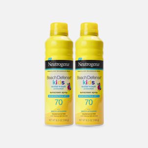Neutrogena Beach Defense Kids Sunscreen Spray, SPF 70, 6.5 oz. (2-Pack)