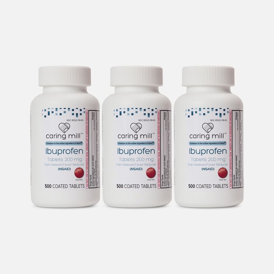 Caring Mill&trade; Ibuprofen 200mg Tablets, 500 ct. (3-Pack), , large image number 0