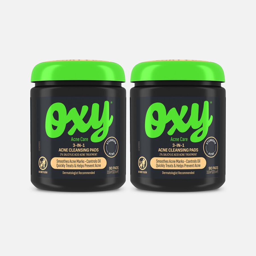 OXY Maximum Action 3-in-1 Treatment Pads - 90 ct. (2-Pack), , large image number 0