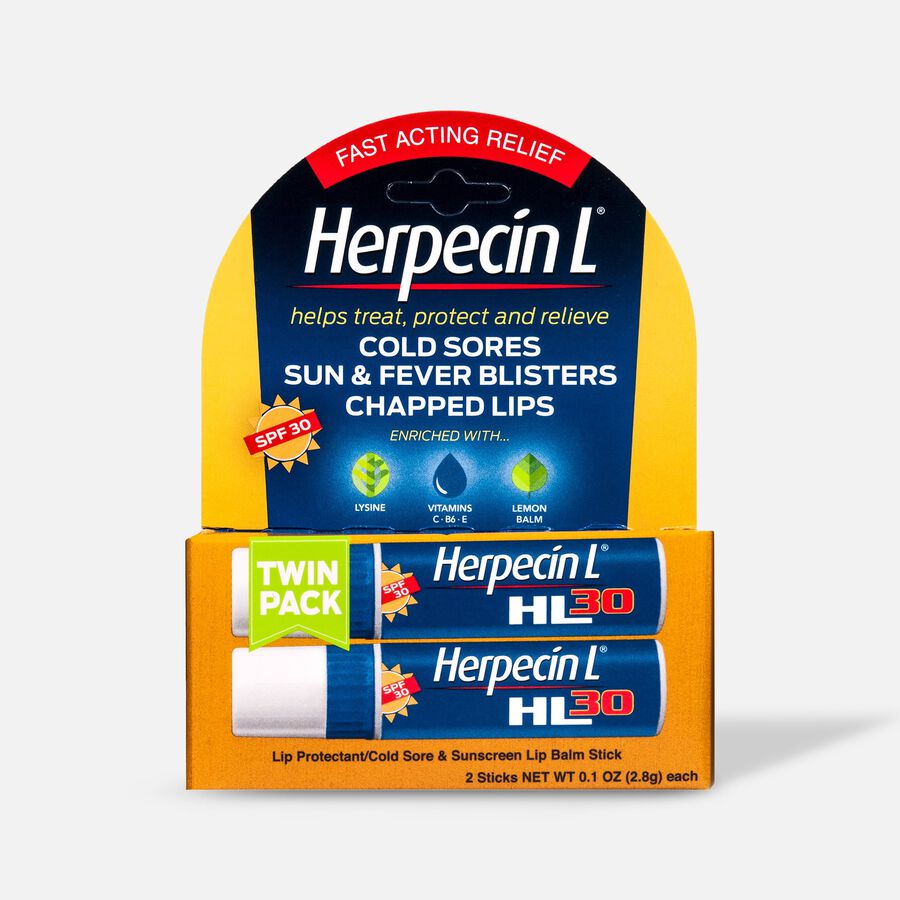 Herpecin-L Lip Protectant Cold Sore & Sunscreen Lip Balm, Twin-Pack, , large image number 0