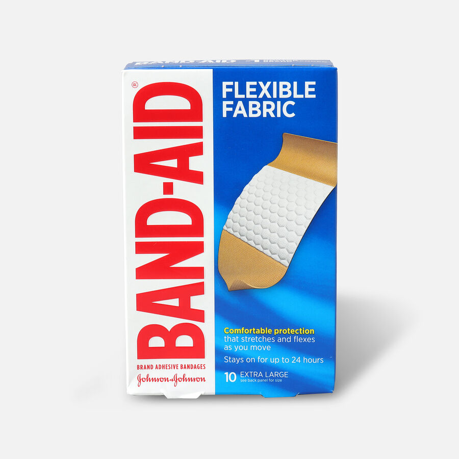 BandAid Flexible Fabric Adhesive Bandages, Extra Large 10ct