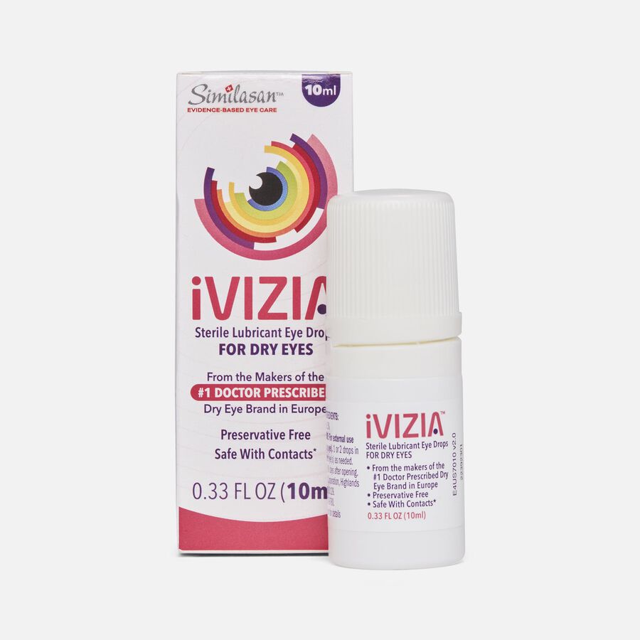 iVIZIA Sterile Lubricant Eye Drops for Dry Eyes, 10mL, , large image number 0