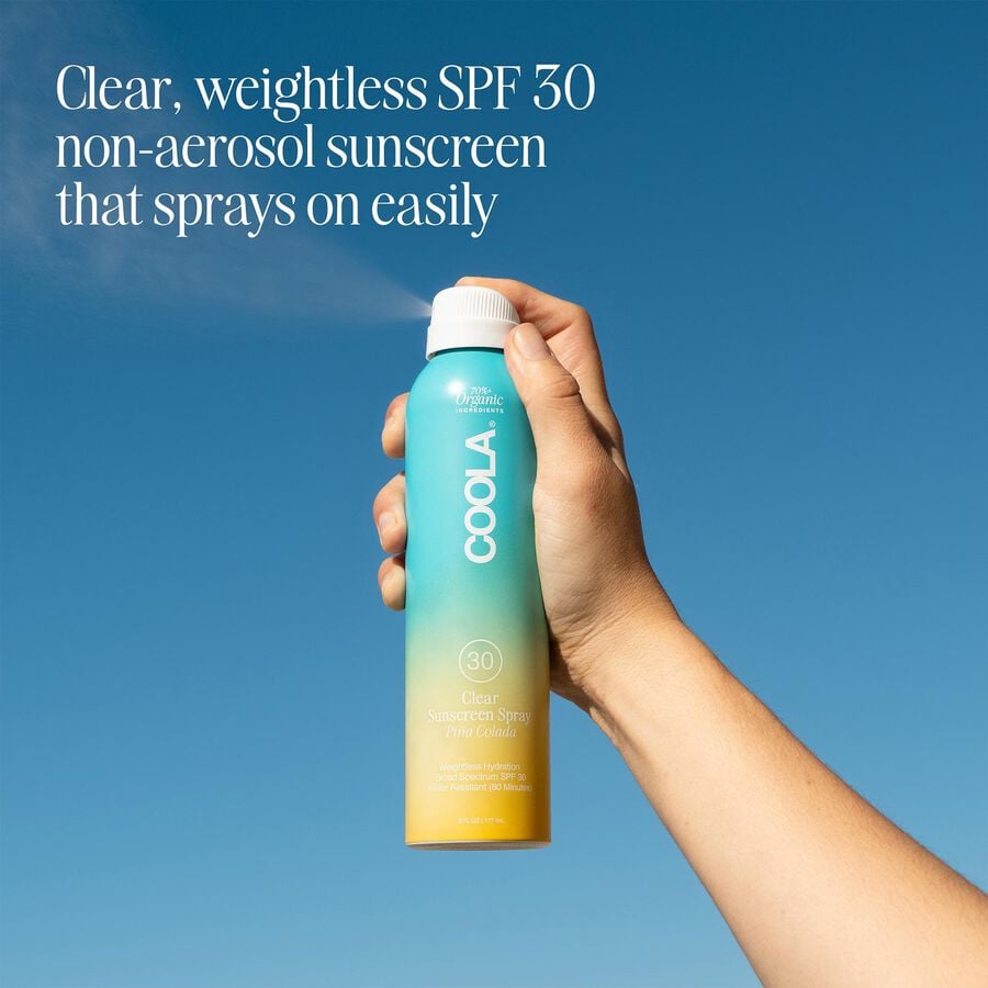 COOLA Classic Body Organic Sunscreen Spray SPF 30, Pina Colada, 6 oz., , large image number 3
