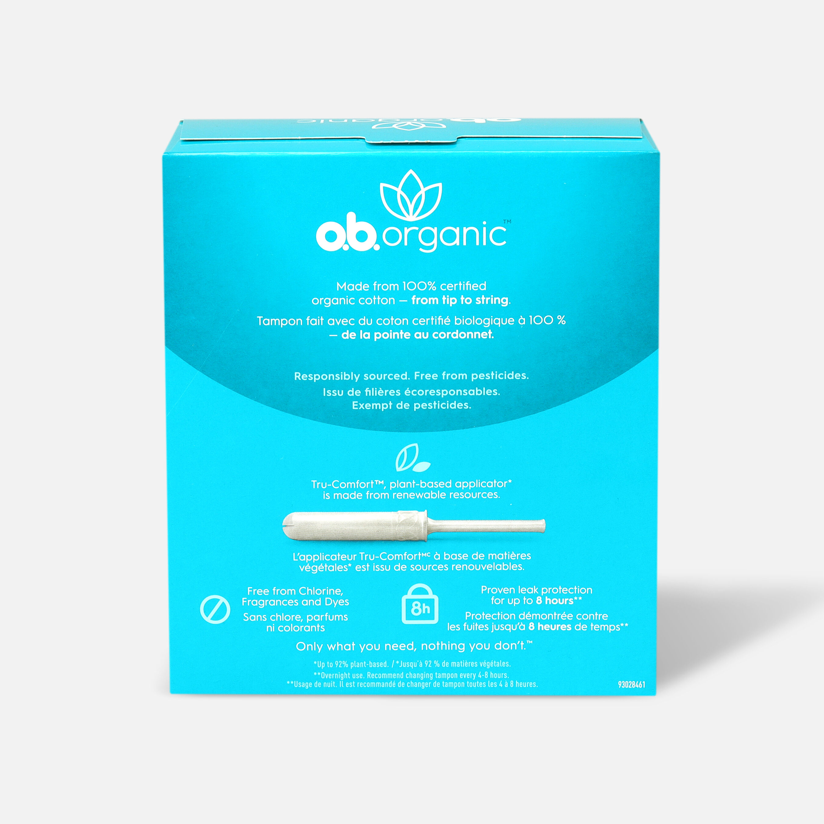o.b. Organic Tampon with Applicator 18ct