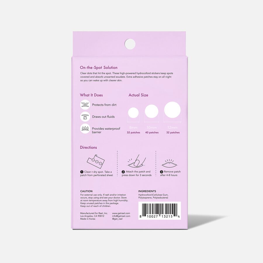 Rael Beauty Miracle Patch Overnight Spot Cover, 52 ct., , large image number 1