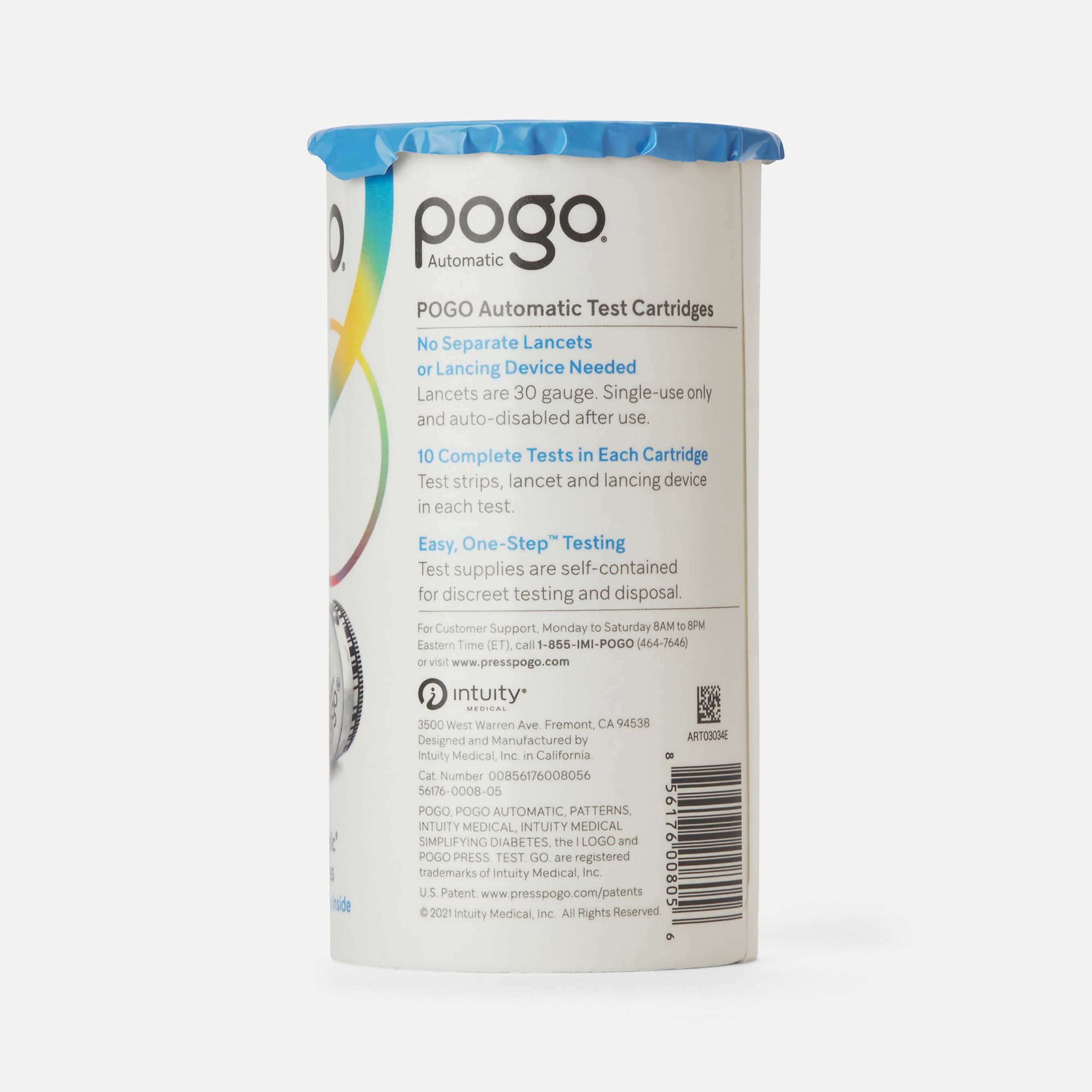 HSA Eligible POGO Automatic Test Cartridges Tube, 50 Tests HSA Eligible