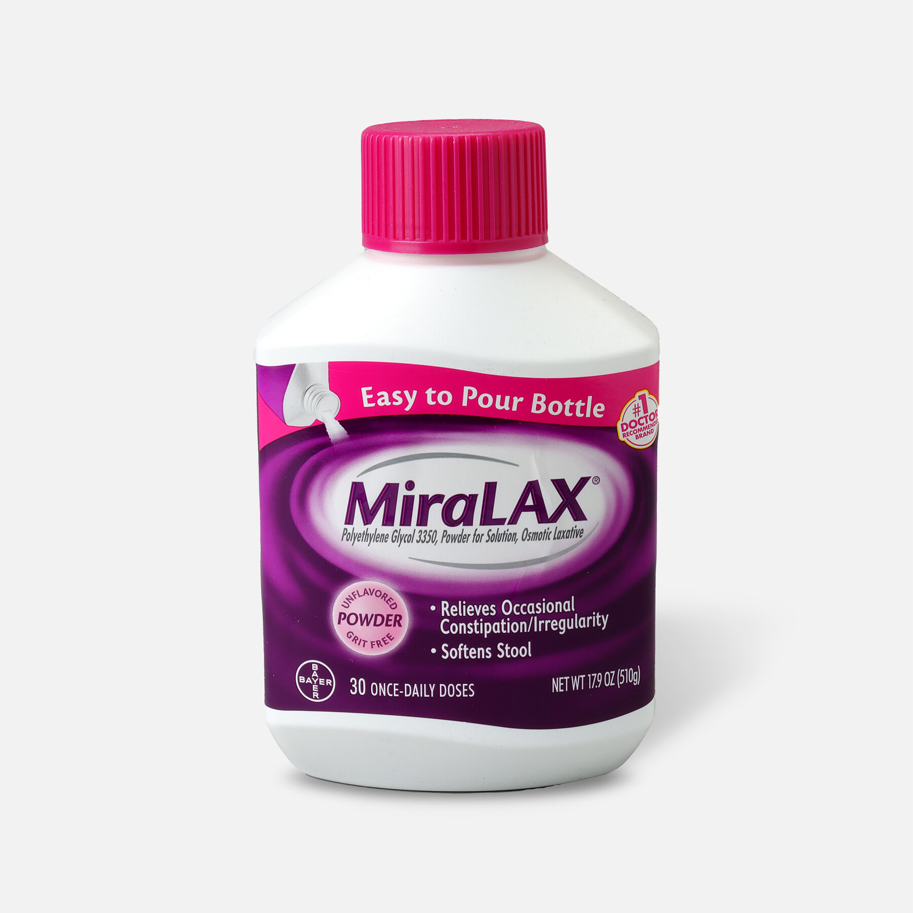 MiraLAX Laxative, Powder for Solution, 17.9 oz