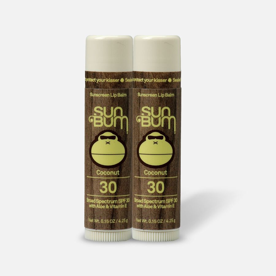 Sun Bum Lip Balm, SPF 30, Coconut, .15 oz. (2-Pack), , large image number 0