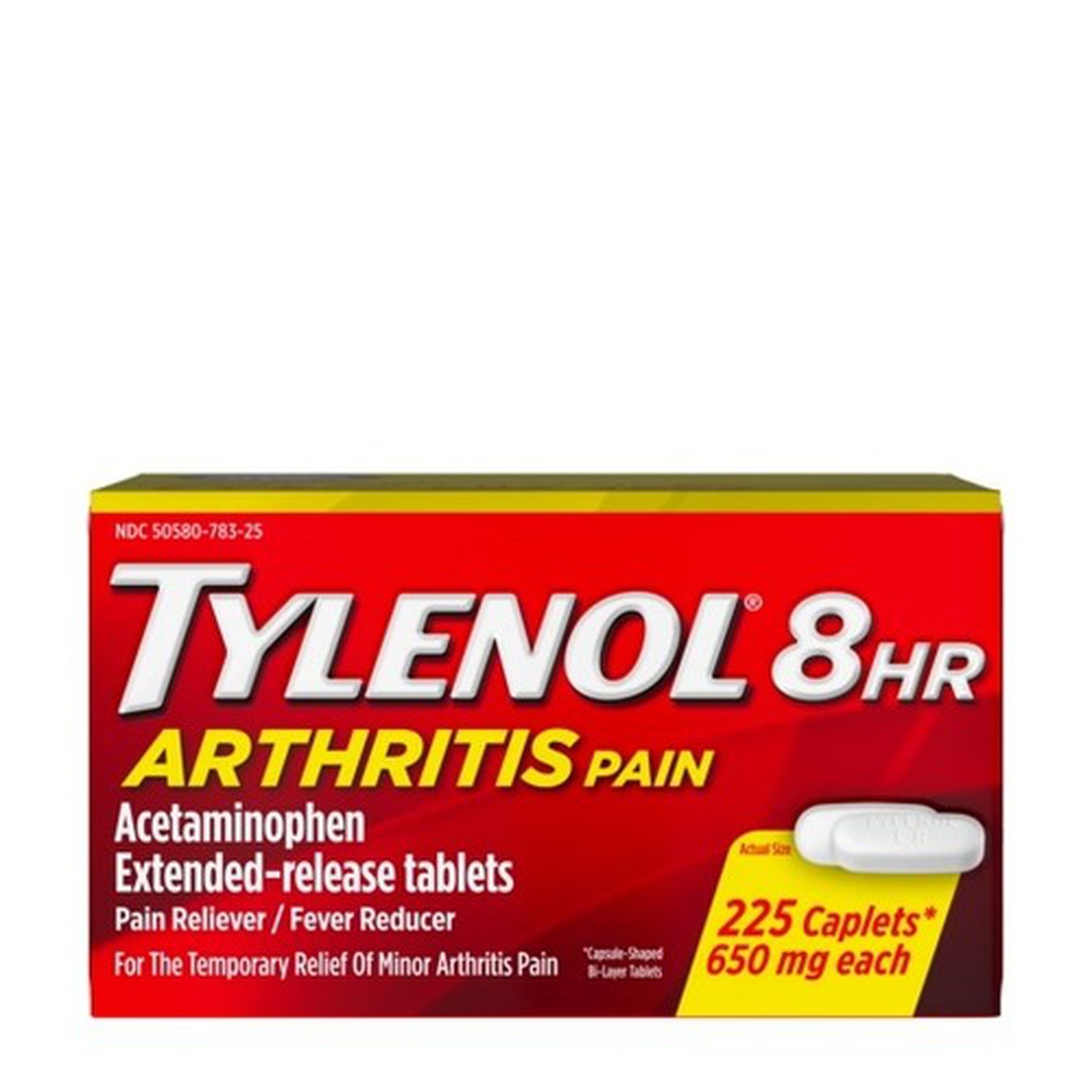 Tylenol 8HR Arthritis Pain Caplet, 225 ct