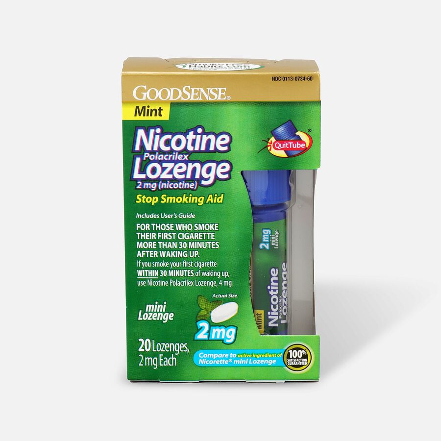 GoodSense® Nicotine Mini Lozenge Quit Tube Mint 2mg, 20 ct., , large image number 0