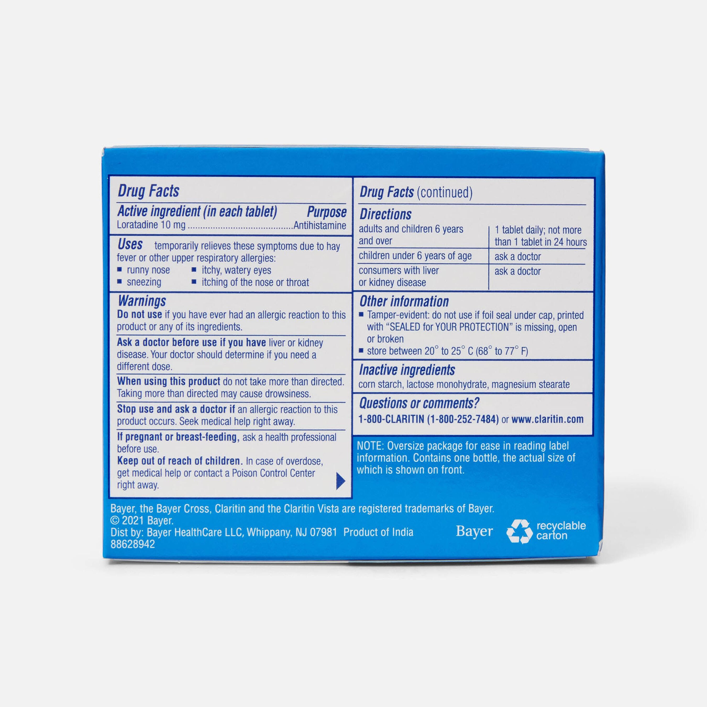 HSA Eligible Claritin 24 Hour Allergy Medicine, NonDrowsy Prescription