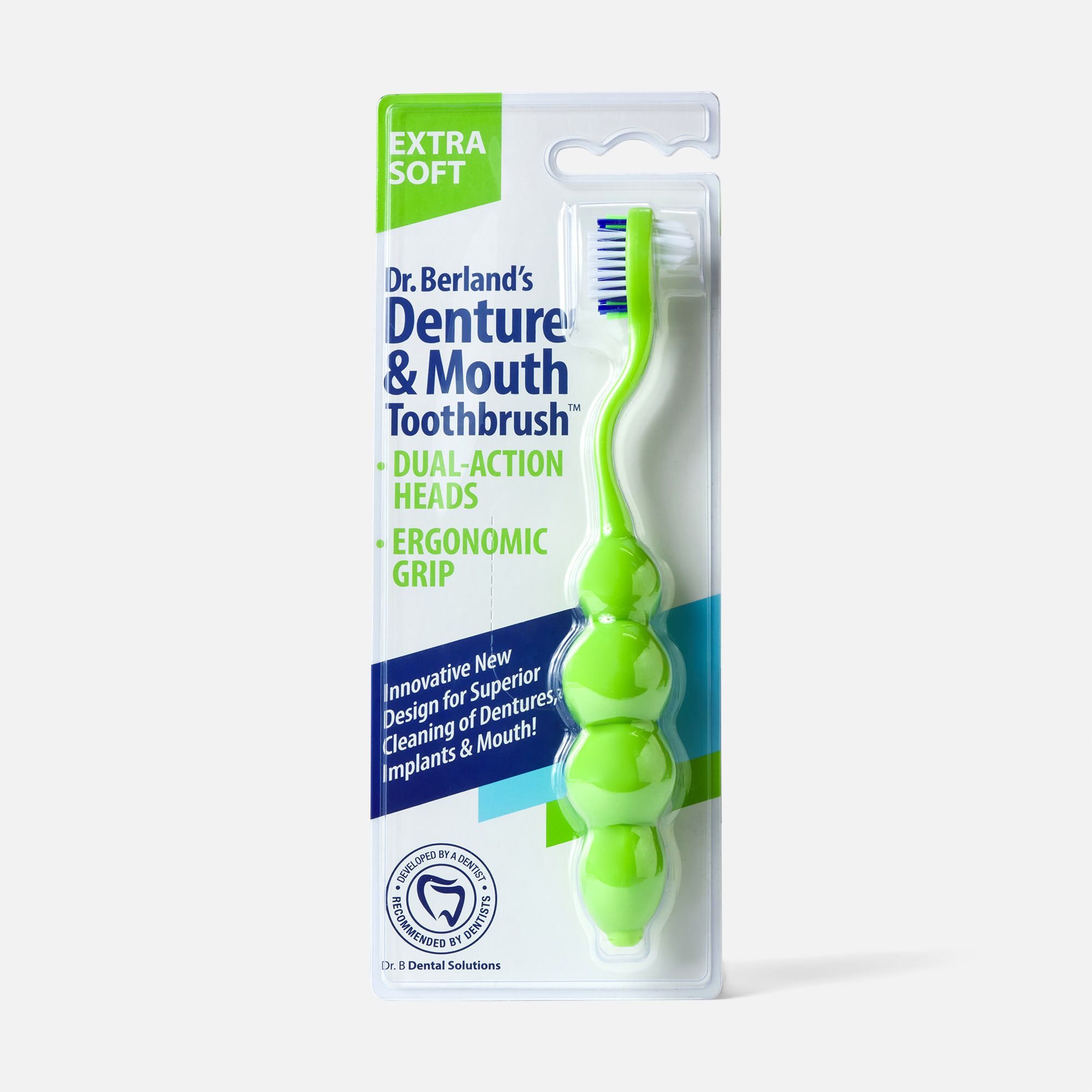 Dr. B Denture & Mouth Toothbrush, Extra Soft Bristle