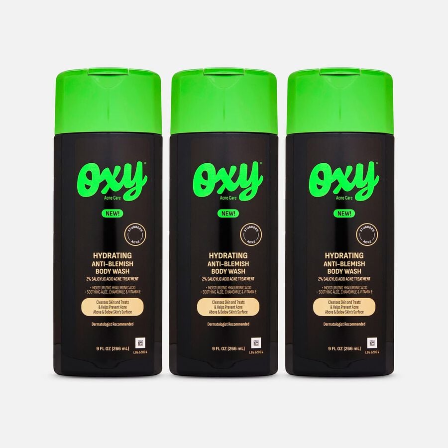 OXY Hydrating Anti-Blemish Body Wash, 9 oz. (3-Pack), , large image number 0