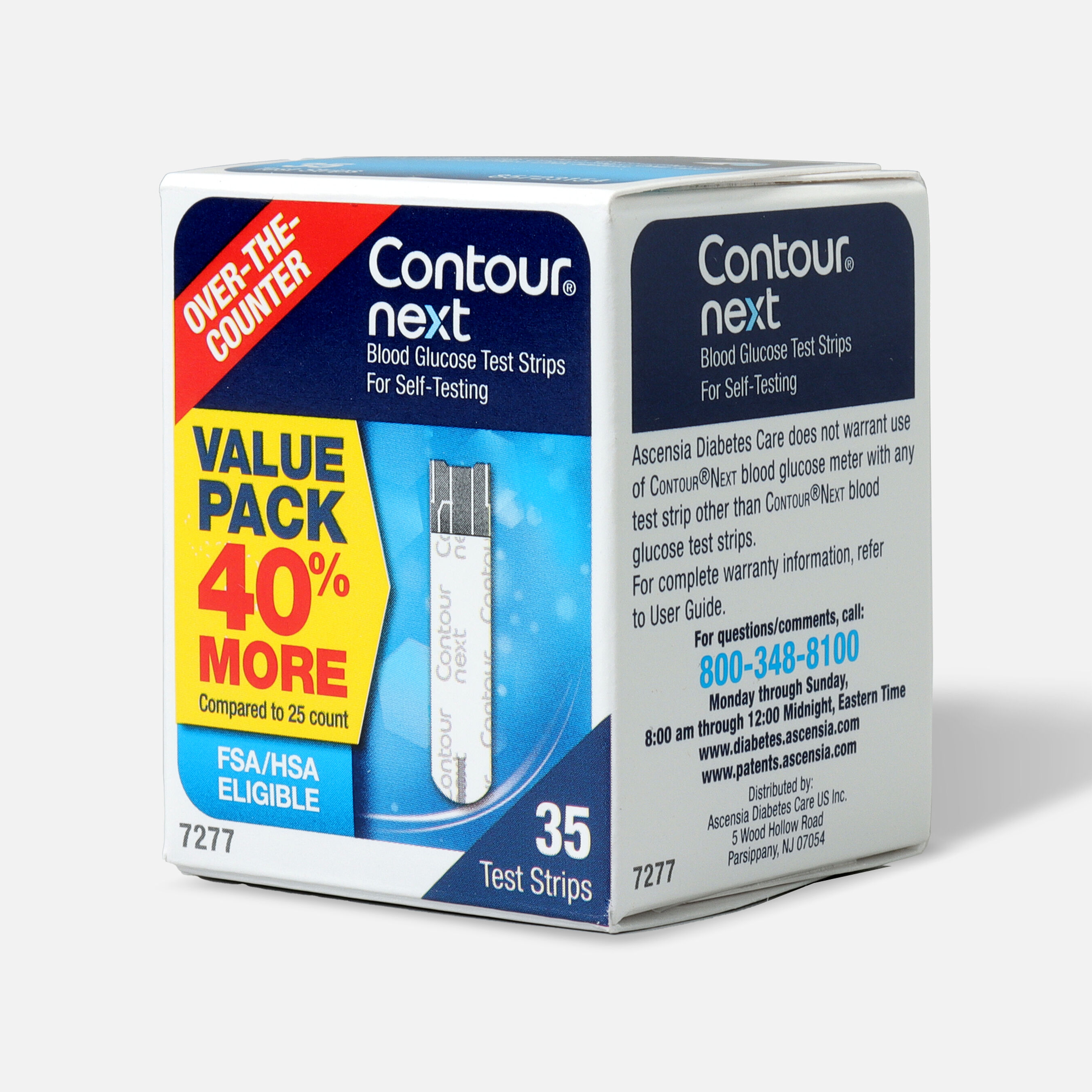 CONTOUR NEXT Blood Glucose Test Strips, 35 each