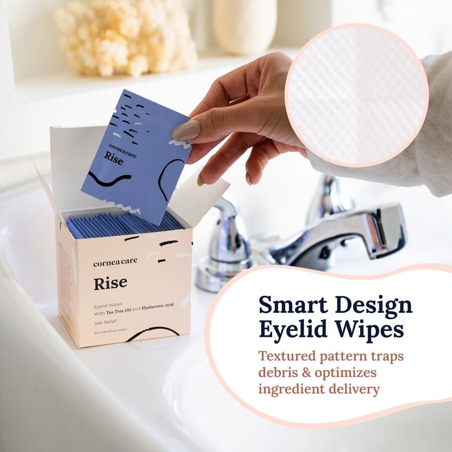 CorneaCare Rise Eyelid Wipes, 30 ct., , large image number 1