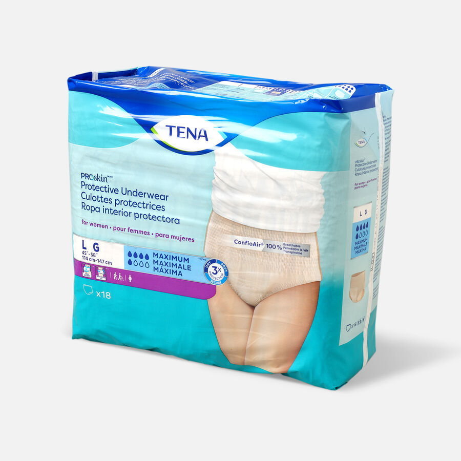TENA ProSkin™ Protective Incontinence Underwear for Women, Maximum Absorbency, Large, 18 ct., , large image number 2