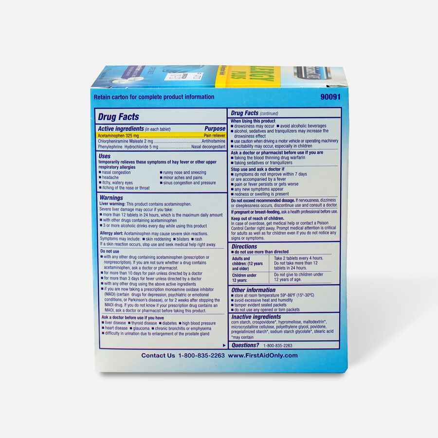 PhysiciansCare Allergy Plus, 50 x 2/Box, , large image number 1