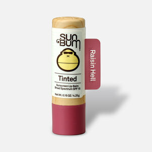 Sun Bum SPF 15 Tinted Lip Balm, Raisin Hell, .15 oz.