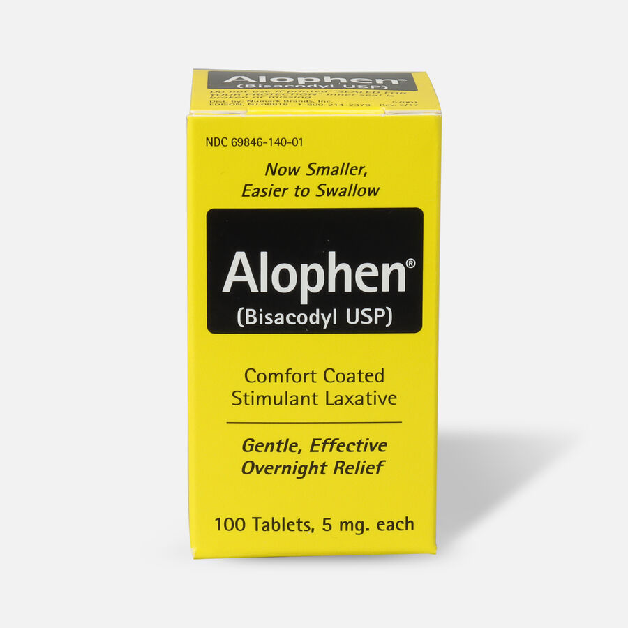 Alophen Bisacodyl Laxative Tablets, 5mg, 100 ct., , large image number 0