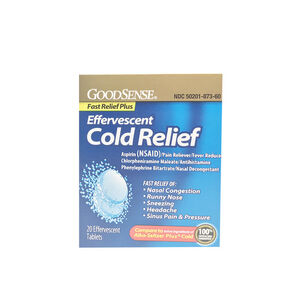 GoodSense® Effervescent Cold Relief Plus Tablets, 20 ct.
