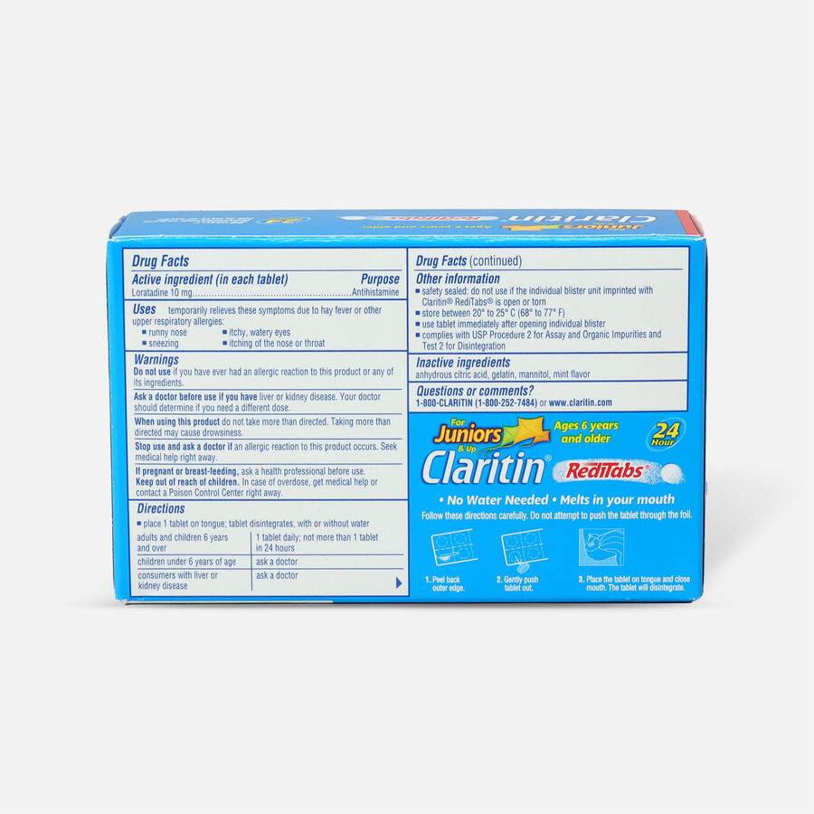 Claritin Junior's Allergy 24 Hour RediTabs, 10 mg, 30 ct., , large image number 1