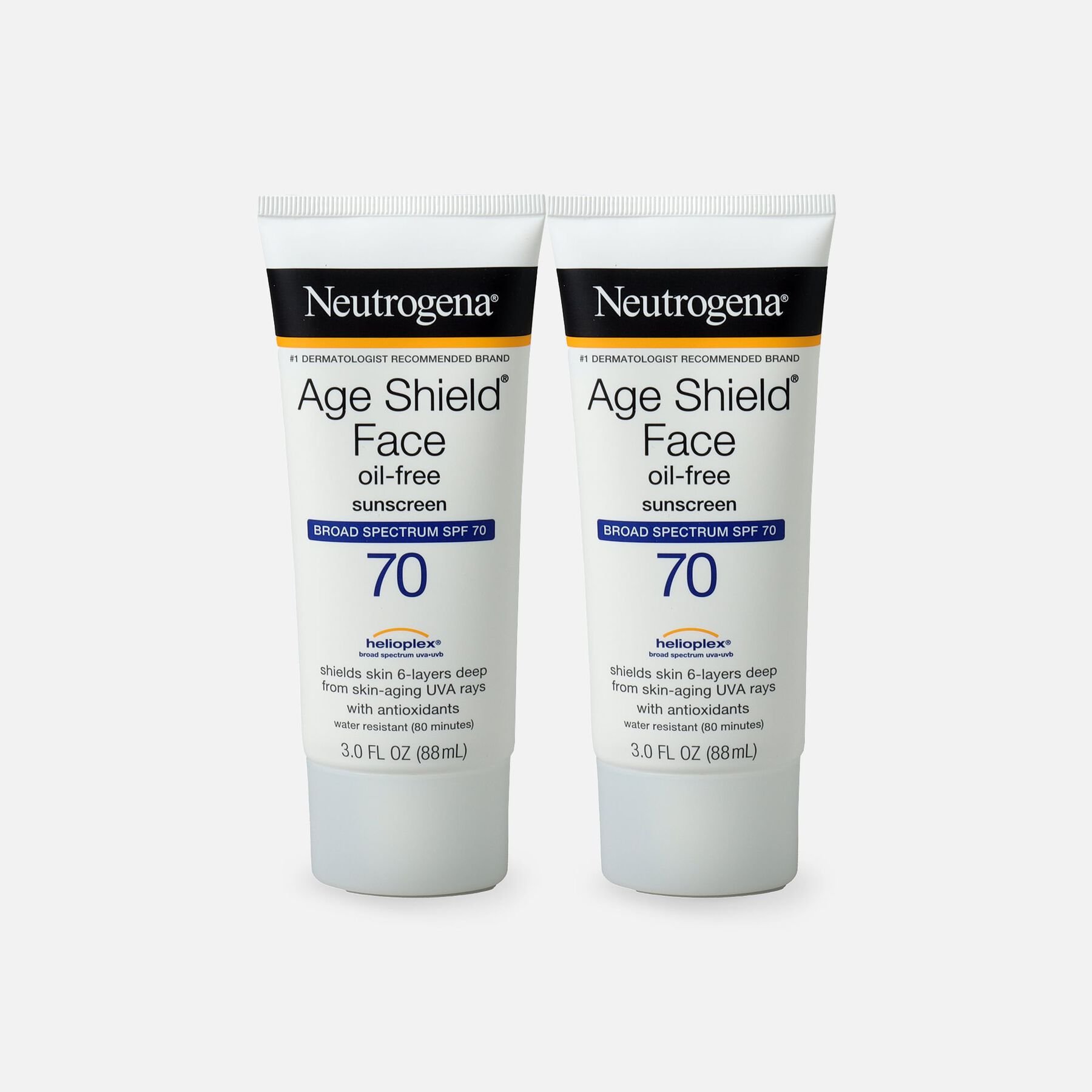HSA Eligible Neutrogena Age Shield Face Sunscreen with SPF 70, 3 oz. (2