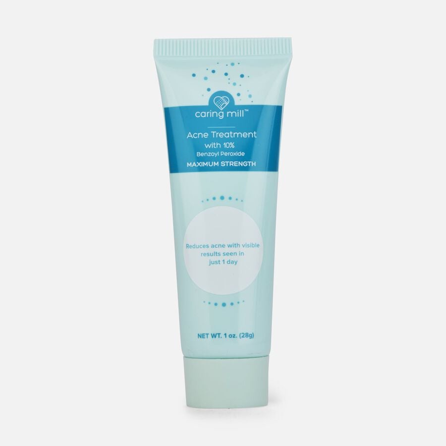Caring Mill™ Acne Treatment, 10% Benzoyl Peroxide, 1 oz., , large image number 0