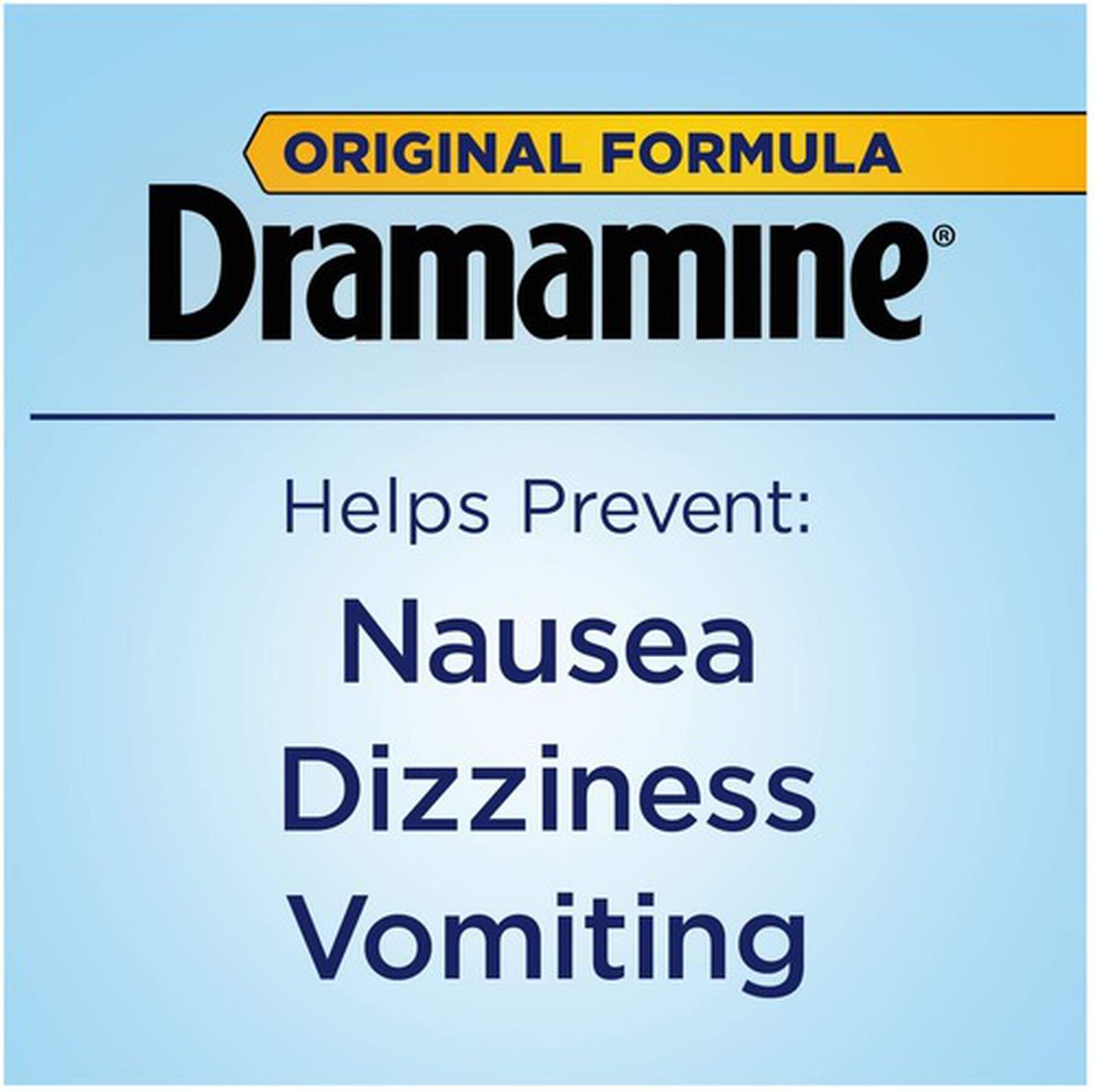 Dramamine Motion Sickness Relief Tablets, Original Formula, 36 ct