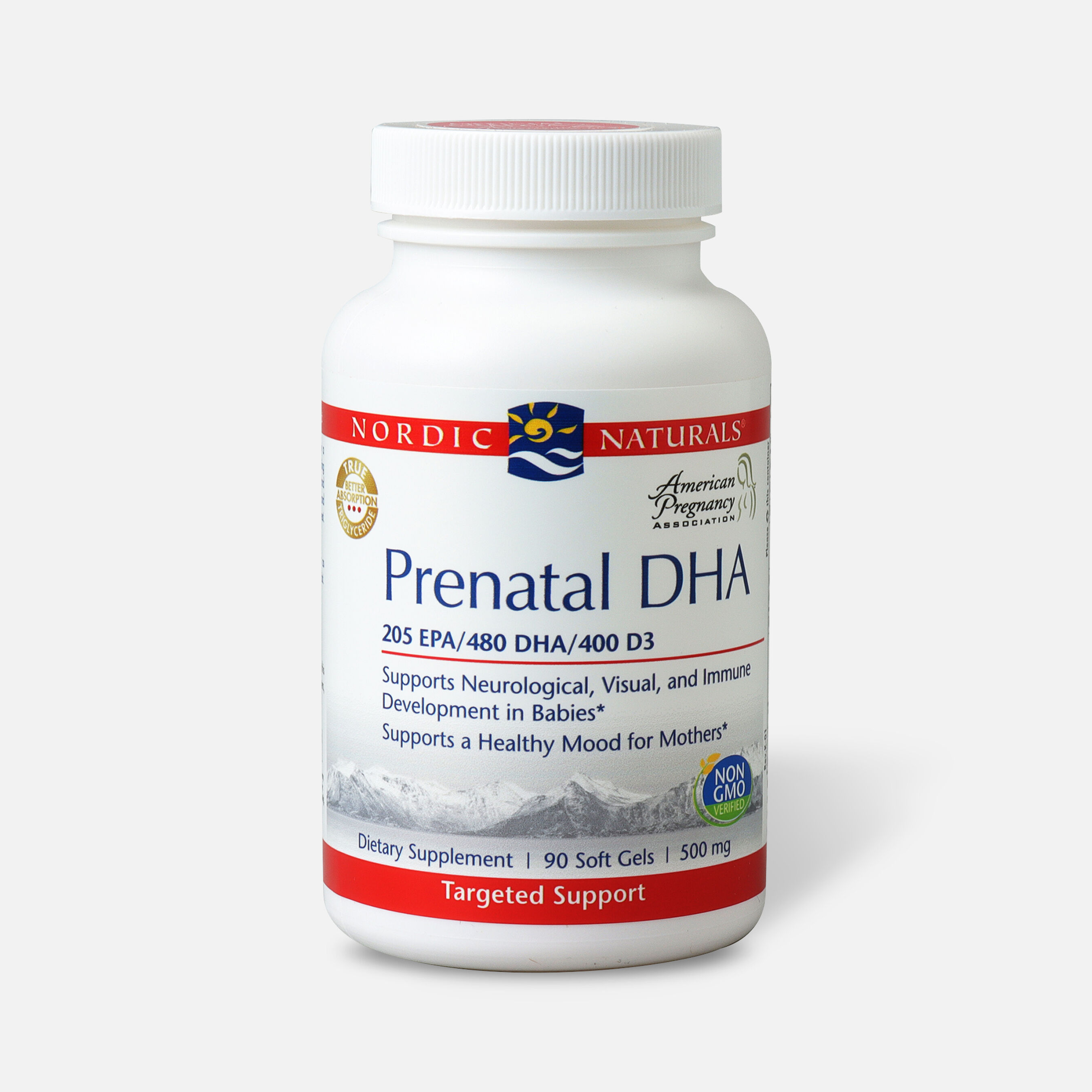Nordic Naturals Prenatal DHA VItamins 90 Count, Soft Gels