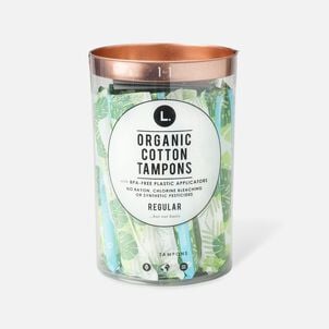 L. Organic Cotton Tampons with BPA-free Plastic Applicator