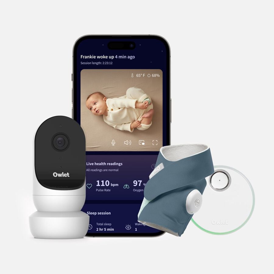 FDA-Cleared Owlet Cam 2 & Dream Sock Duo, , large image number 2