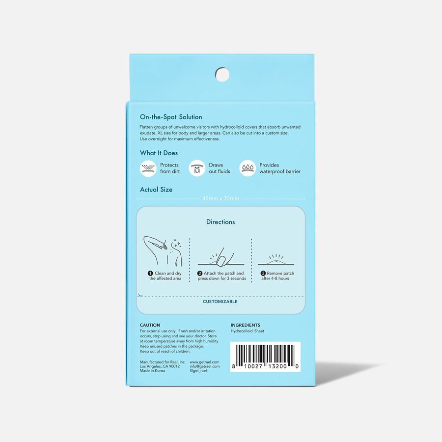 Rael Beauty Miracle Patch XL Spot Control Cover, 6 ct., , large image number 1